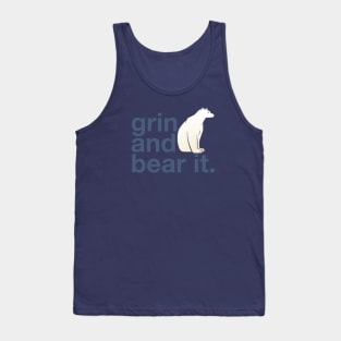 Grin and Bear It. Polar Bear Tank Top